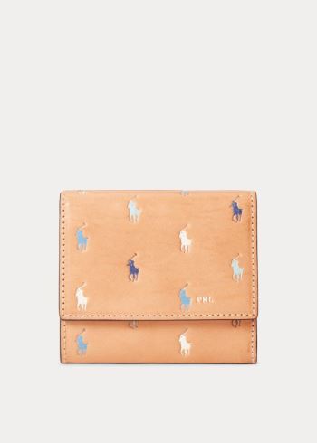 Ralph Lauren Læder Pony Compact Wallet Hnědožlutý Viacfarebný | wBZ1KMaX
