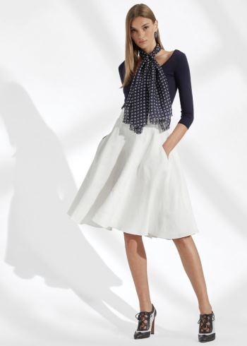 Ralph Lauren Madelyn Linen Skirt Bílé | zWo2e67E