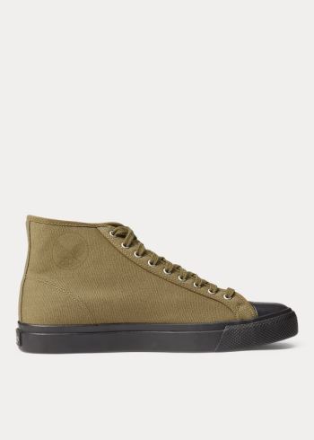 Ralph Lauren Mayport Platene Sneakers Olivy Zelené | HDCEkPfH