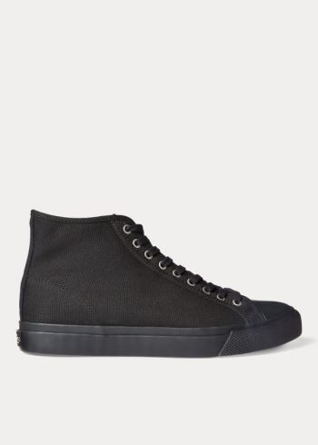 Ralph Lauren Mayport Platene Sneakers Černé | JZ4REh3v
