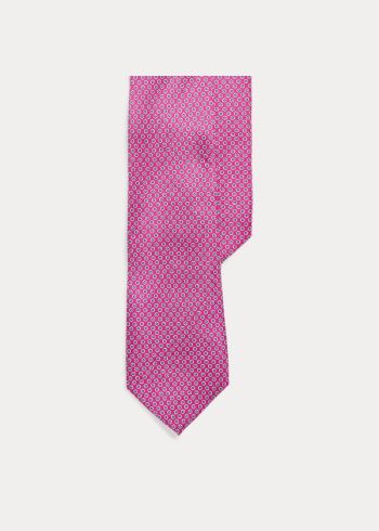 Ralph Lauren Micro-Hexagon Silk Tie Růžové | JxbgNoNh