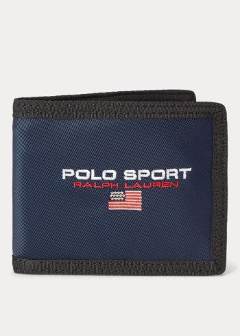 Ralph Lauren Nylon Polo Sportovní Billfold Tmavě Blankyt | 8nHMCAHo