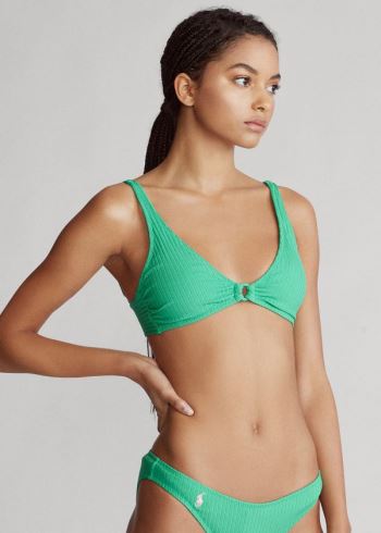 Ralph Lauren O-Ring Bralette Bikiny Top Zelene | ouLw9c68