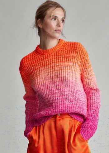 Ralph Lauren Ombré Wool-Blend Svetrové Růžové Oranžové | Z2y16rP0