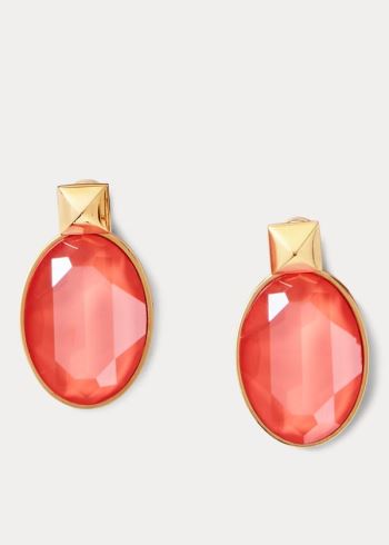 Ralph Lauren Oval Crystal Drop Earrings Koralove | GZ4NNKFn