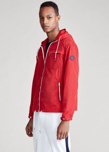 Ralph Lauren Packable S Kapucí Jacket Červené | Awuwv5uW