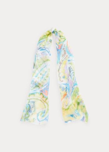 Ralph Lauren Paige Ramie Scarf Žluté | NcIKJGF9