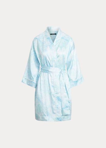 Ralph Lauren Paisley Satin Robe Mátově Zelená | CGmH7UrO