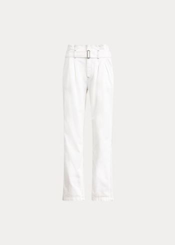 Ralph Lauren Paperbag Jean Bílé | iHzCLaCf