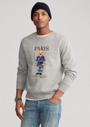 Ralph Lauren Paris Bear Fleece Sweatshirt Šedé Viacfarebný | xGw1oBtv