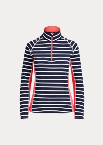 Ralph Lauren Performance Golfové Quarter-Zip Tmavě Blankyt Bílé | O9GDlxFd