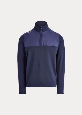 Ralph Lauren Performance Hybridní Pullover Tmavě Blankyt | I20eOWVS
