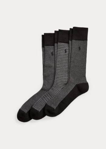Ralph Lauren Performance Šaty Sock 3-Pack Černé | KXX2ODwv