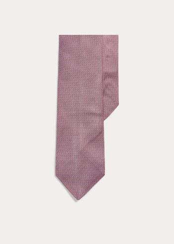 Ralph Lauren Pin Dot Silk Narrow Tie Růžové Bílé | 8WB25hL7