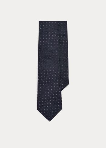 Ralph Lauren Pin Dot Silk Tie Tmavě Blankyt | JzeX9T2y