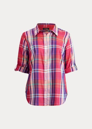 Ralph Lauren Plaid Bavlněné Twill Shirt Růžové Viacfarebný | zgcv0YxK