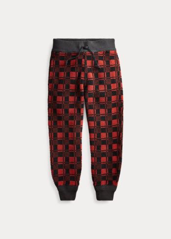 Ralph Lauren Plaid Fleece Sweatpant Červené Černé | TzL2si7f