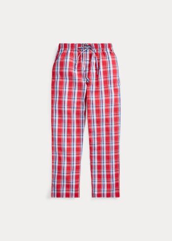 Ralph Lauren Plaid Pajama Pant Červené Tmavě Blankyt | rqzi8LFS