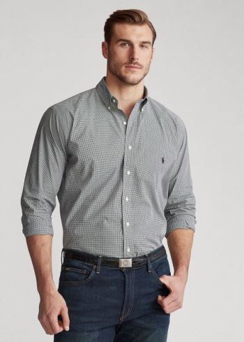Ralph Lauren Plaid Poplin Shirt Šedé Bílé | jaobqOlh