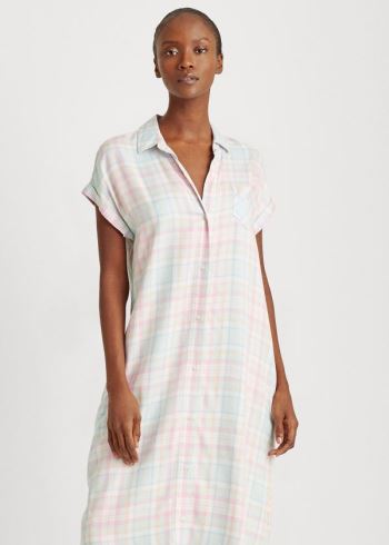 Ralph Lauren Plaid Sleep Shirt Viacfarebný | ESlFrXS5