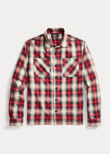 Ralph Lauren Plaid Twill Camp Shirt Červené Černé | 6krEEfZf