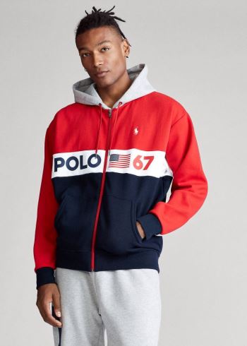 Ralph Lauren Polo 67 Hoodie Červené Viacfarebný | thK2Hz6C