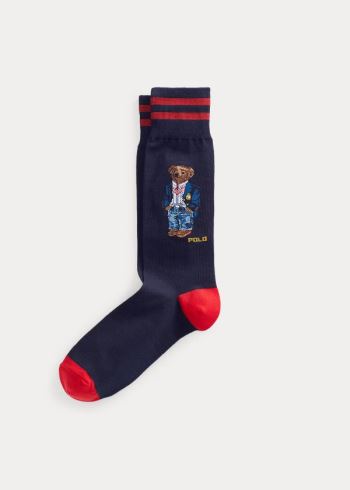 Ralph Lauren Polo Bear & Stripe Sock 2-Pack Blankyt | t47vU1Xw