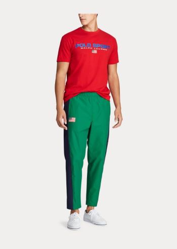Ralph Lauren Polo Sportovní Bavlněné T-Shirt Červené | gSheuIRV