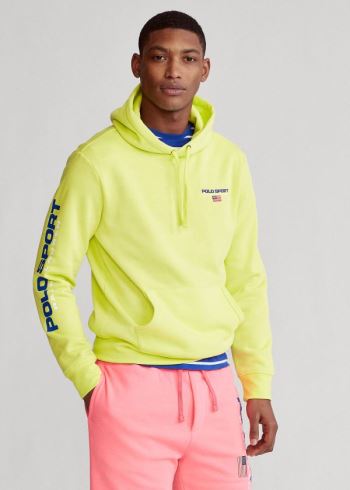 Ralph Lauren Polo Sportovní Fleece Hoodie Světle Zelene | JwcUc6KG
