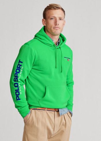 Ralph Lauren Polo Sportovní Fleece Hoodie Zelene | YFd0icD5