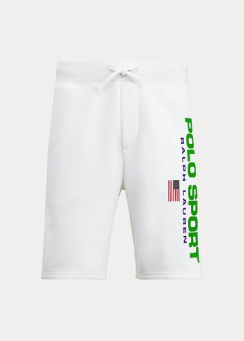 Ralph Lauren Polo Sportovní Fleece Krátké Bílé | 9mMpUeh9