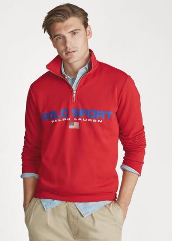 Ralph Lauren Polo Sportovní Fleece Sweatshirt Červené | gBEWew1N