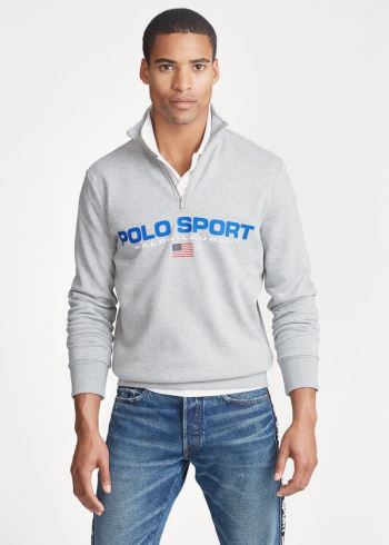 Ralph Lauren Polo Sportovní Fleece Sweatshirt Šedé | uVAwdyEy