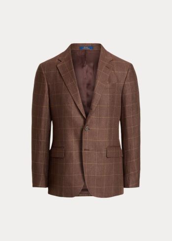 Ralph Lauren Polo Windowpane Sportovní Coat Hnědé | lnGgMhno