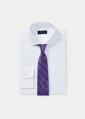 Ralph Lauren Poplin Spread-Collar Shirt Bílé | a0cbbBYR