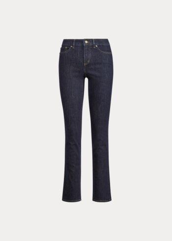Ralph Lauren Premier Straight Curvy Jean Tmavě Blankyt Blankyt Světle Modré | 5hL79VW1