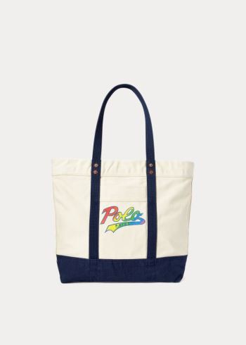Ralph Lauren Pride Tote Krém Viacfarebný | OzWoEmL3
