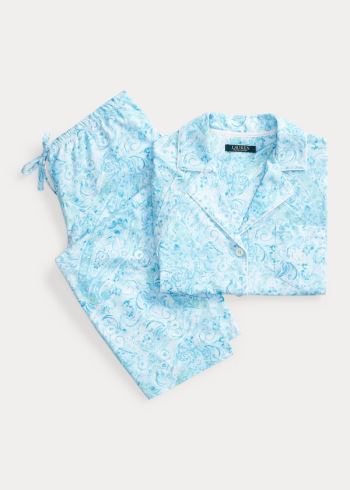 Ralph Lauren Print Bavlněné Capri Sleep Set Blankyt | Tzcp6DIJ