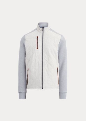 Ralph Lauren Quilted Mockneck Jacket Světle Šedé Šedé | uhM4tCX0