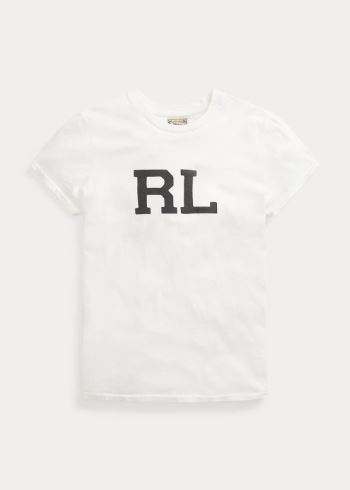Ralph Lauren RL Bavlněné Jersey Tee Bílé | Gcyiy2Tw
