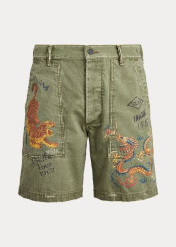 Ralph Lauren Relaxed Fit Souvenir Krátké Olivy Zelené | Dy6tm8TK