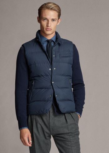 Ralph Lauren Reversible Hybridní Vest Tmavě Blankyt Blankyt | q9Z9VOe7