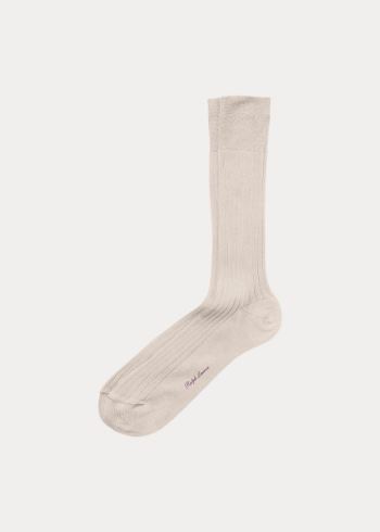 Ralph Lauren Rib-Knit Bavlněné Socks Světle Hnědé | BpSC6P5C