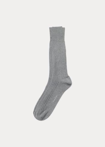 Ralph Lauren Rib-Knit Bavlněné Socks Světle Šedé | dBZoGUTC