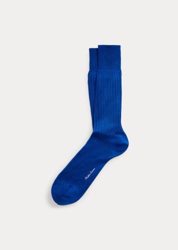 Ralph Lauren Rib-Knit Bavlněné Socks Černé | Cx1QU9bS