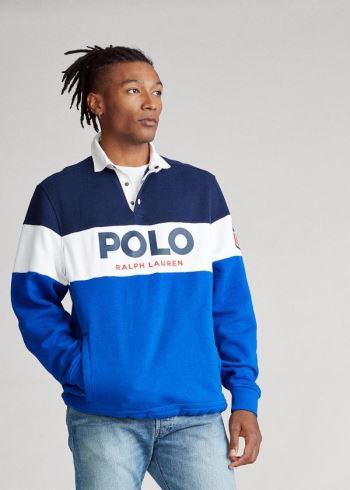 Ralph Lauren Rugby Sweatshirt Tmavě Blankyt Viacfarebný | SDjwWovs