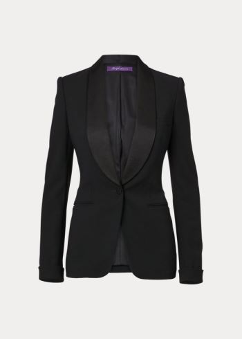 Ralph Lauren Sawyer Wool Tuxedo Jacket Černé | 0ACAettW