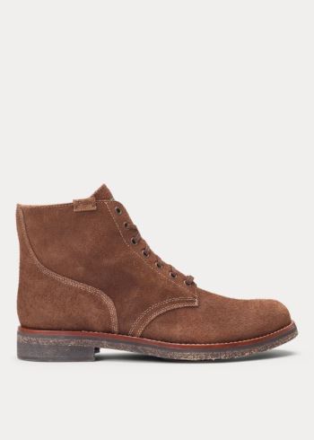 Ralph Lauren Semišové Army Boot Čokolády Hnědé | iBtD7Rm4