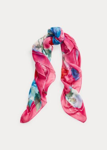 Ralph Lauren Seraphina Floral Scarf Krém | B5Lw3l8t