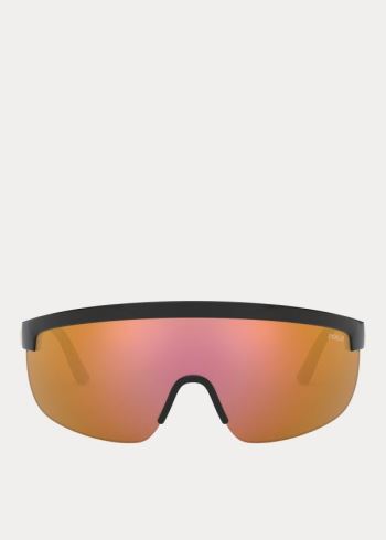 Ralph Lauren Shield Sunglasses Zlaté | 8X62cPdC